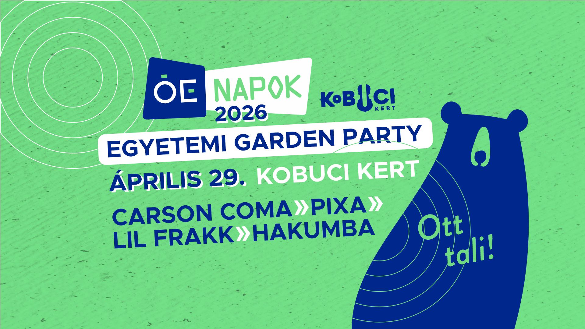 ÓE Napok - Egyetemi Garden Party - 2026.04.29. banner